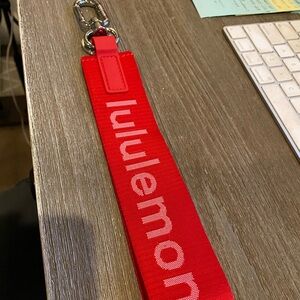 NEW Exclusive Lululemon Red Never Lost Keychain Strap